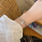 Bear Alloy Bracelet 1pc - Silver - One Size