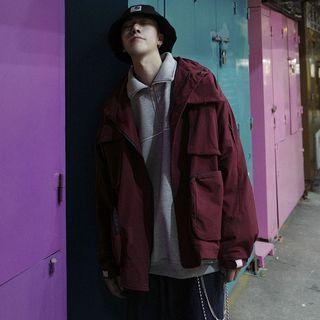 Drop-shoulder Multi-pocket Jacket