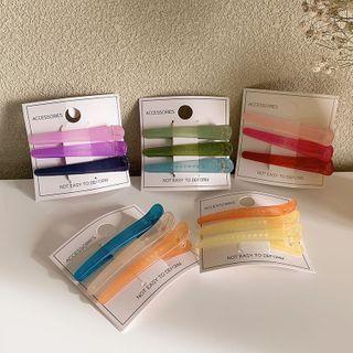 Set Of 3: Transparent Hair Clip
