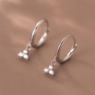 Leaf Sterling Silver Dangle Earring