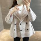 Triple-breasted Knit Blazer
