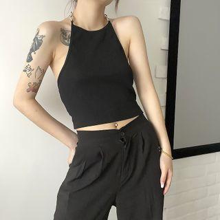 Halter-neck Chain Top