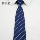 Pre-tied Striped Neck Tie (8cm) Stj122 - One Size