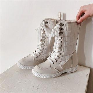 Lace-up Padded Boots