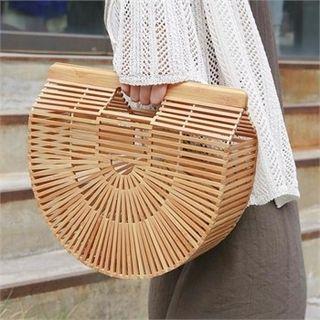 Plain Bamboo Bucket Bag