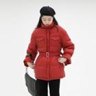 Belt-waist Down Coat