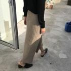 Plain Maxi Knit Skirt