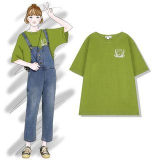 Printed Bear Short-sleeved Top
