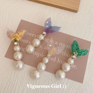 Faux Pearl Mermaid Tail Hair Pin