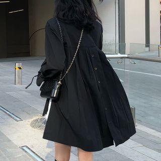 Slit Detail Shirt Black - One Size