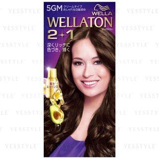 Wella - Wellation 2 + 1 Cream Hair Color (#5gm) 1 Set