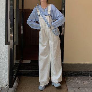Stitch Denim Jumper Pants