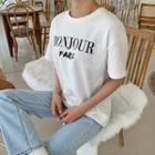 Bonjour Print T-shirt