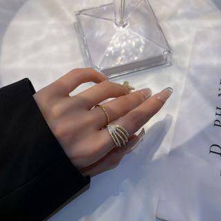 Faux Pearl Ring / Alloy Ring / Set