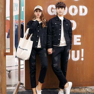 Couple Matching Patch Denim Jacket