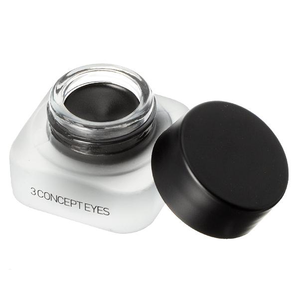 3 Concept Eyes - Gel Eye Liner (glitter Black) 6g