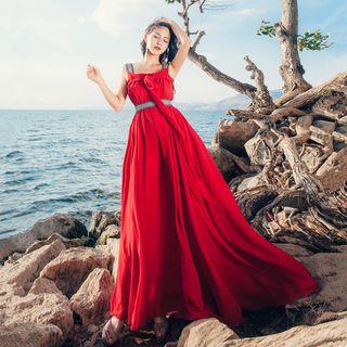 Strappy Maxi A-line Dress