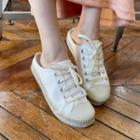 Toe-cap Canvas Mule Sneakers
