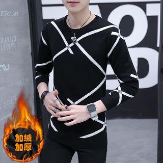 Fleece-lined Patterned Sweater
