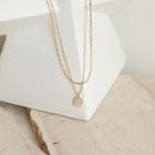 Pendant Layering Chain Necklace Gold - One Size