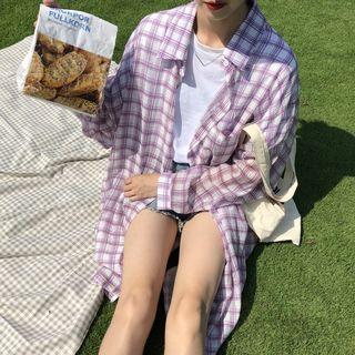 Check Loose-fit Light Jacket