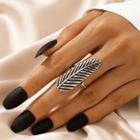 Feather Alloy Ring 17860 - Silver - One Size