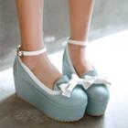 Lolita Cosplay Bow Platform Loafers