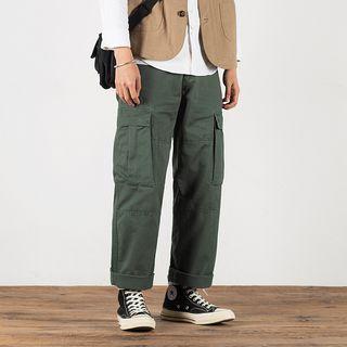 Couple Matching Straight Cut Cargo Pants