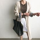 Open-front Hemp Blend Light Coat