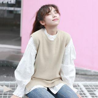 Dip Back Sweater Vest