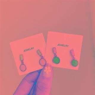 Glaze Disc Drop Earring