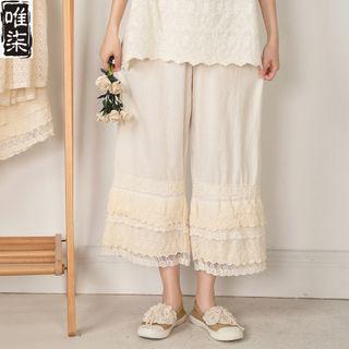 Wide Leg Lace Pants