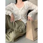 Lace Slim-fit Light Jacket Off-white - One Size