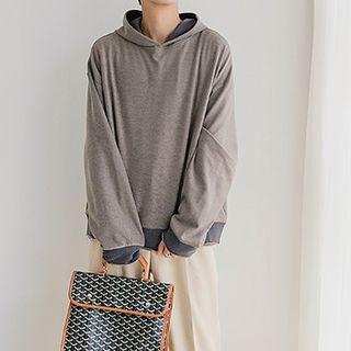 Color-block Loose Hoodie