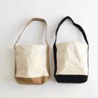 Drawstring Contrast-trim Canvas Shopper Bag
