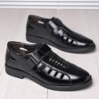 Cut-out Faux Leather Oxfords Shoes