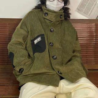 Turtleneck Button Jacket