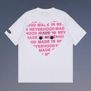 Letter Heart Print Short-sleeve T-shirt