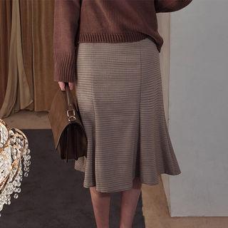 Houndstooth Mermaid Skirt