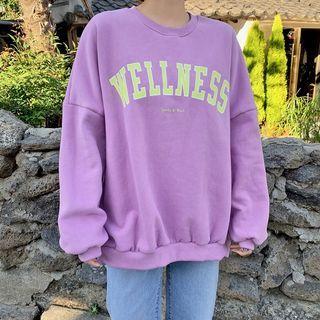 Wellness Letter Oversize Sweatshirt