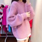 Cable Knit Batwing Sweater