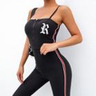 Spaghetti Strap Zip Jumpsuit