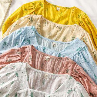 Cropped Chiffon Top