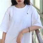 Short-sleeve Initial T-shirt White - One Size