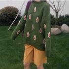 Avocado Turtleneck Sweater As Shown In Figure - One Size