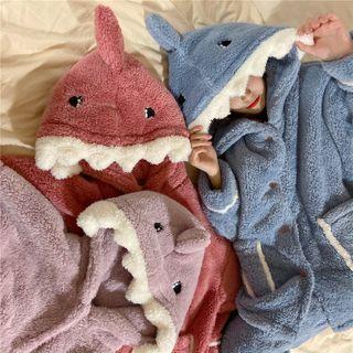 Fleece Shark Jacket / Lounge Pants / Sleep Robe / Set