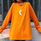 Print Long-sleeve Loose-fit T-shirt