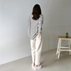 Pintuck-hem Pants
