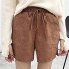Suede Shorts