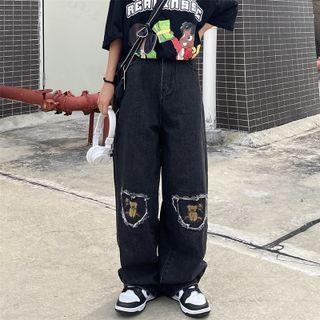 Bear Patch Shift Jeans